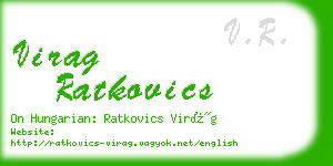 virag ratkovics business card